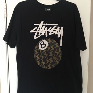 Stussy Black reflective T-Shirt